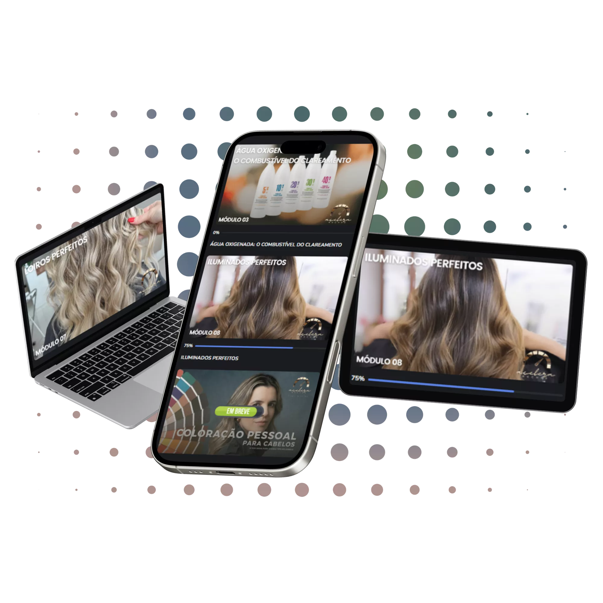 Acelera Mechas em laptop, celular e tablet